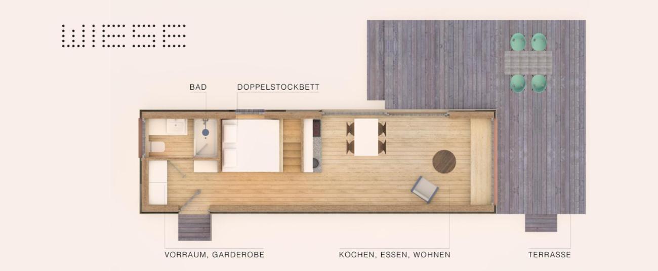 Die Klingerei - Tiny House Wiese Villa Seewalchen Buitenkant foto